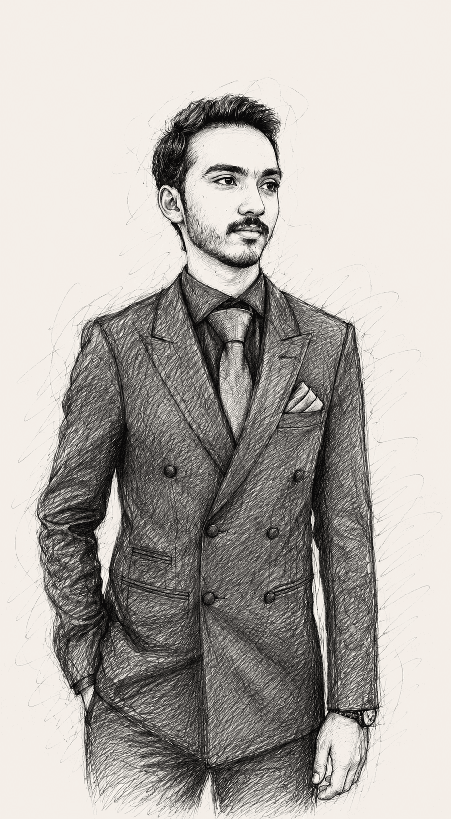 Portrait of Rana Muhammad Haseeb Khan